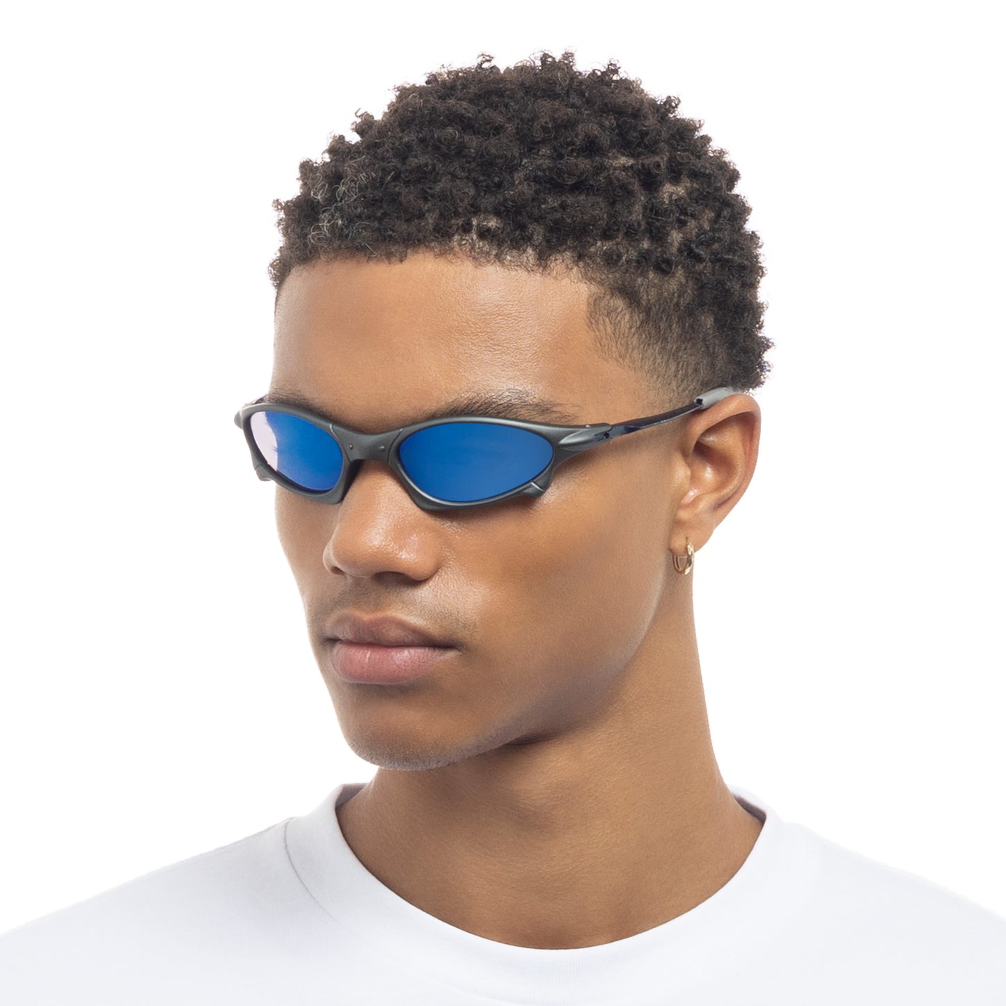 Astral Metallic Charcoal Uni-Sex Wrap Sunglasses | Aire