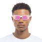 Comet Fondant Pink Uni-Sex Wrap Sunglasses | Aire