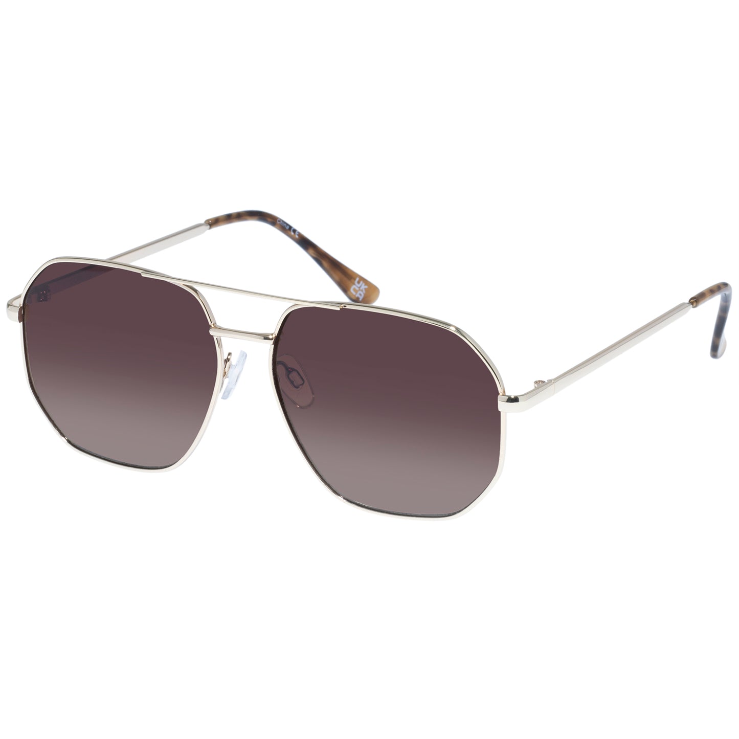 Corvus Gold Dark Tort Uni-Sex Aviator Sunglasses | Aire