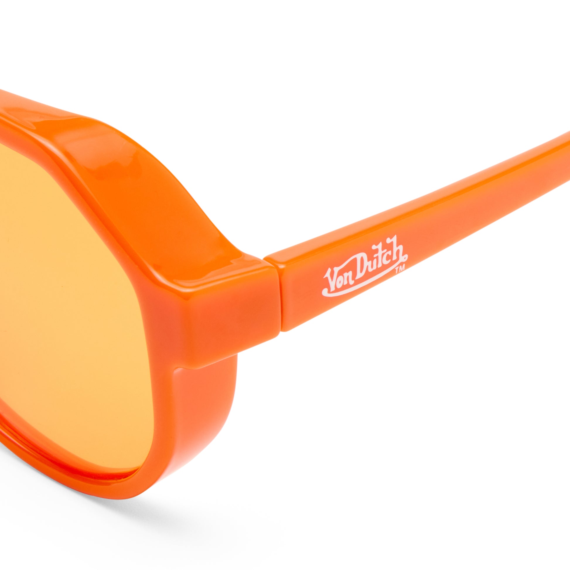 Shameless Neon Orange Uni-Sex Aviator Sunglasses | Aire