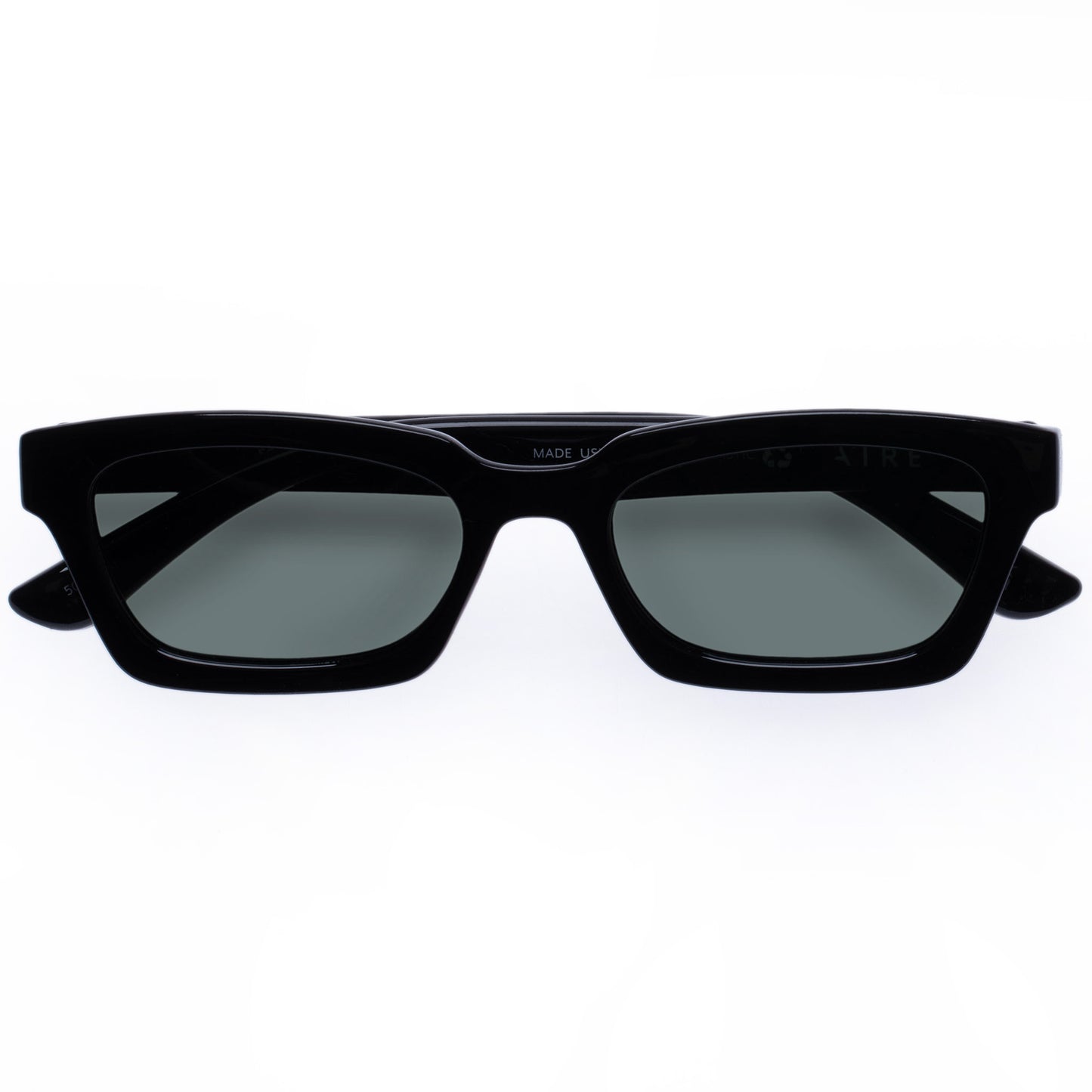 Sculptor Black Uni-Sex Rectangle Sunglasses | Aire