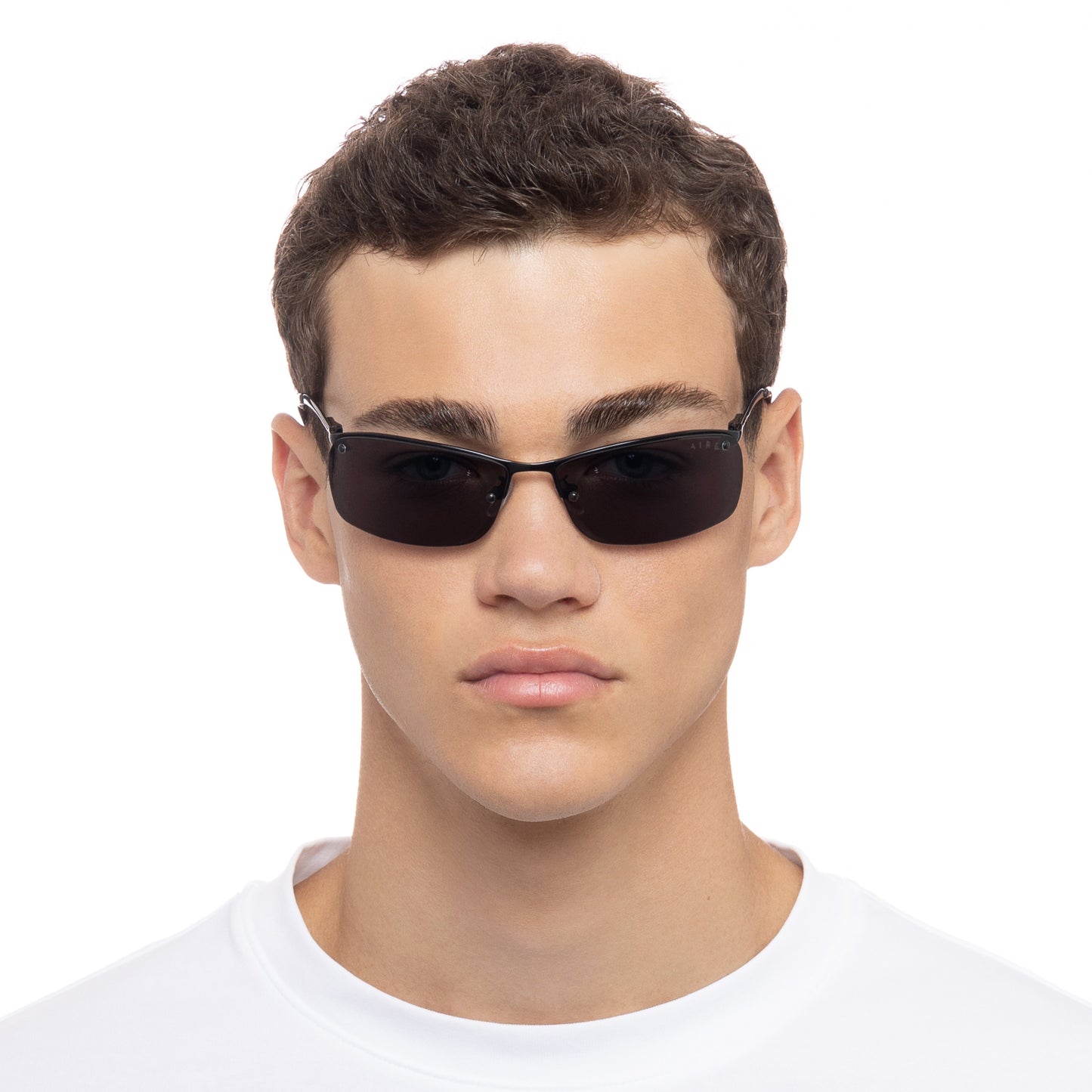 Vega Black Uni-Sex Wrap Sunglasses | Aire