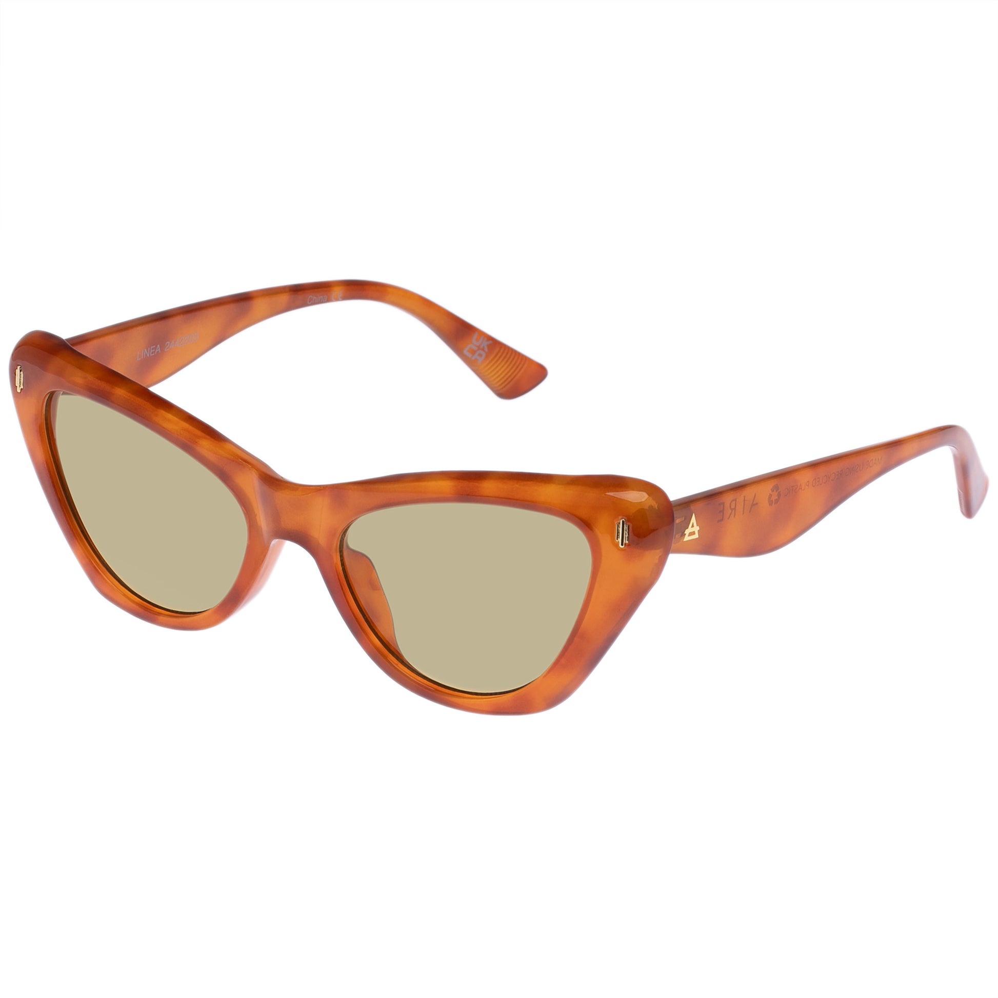 Linea Vintage Tort Female Cat-Eye Sunglasses | Aire