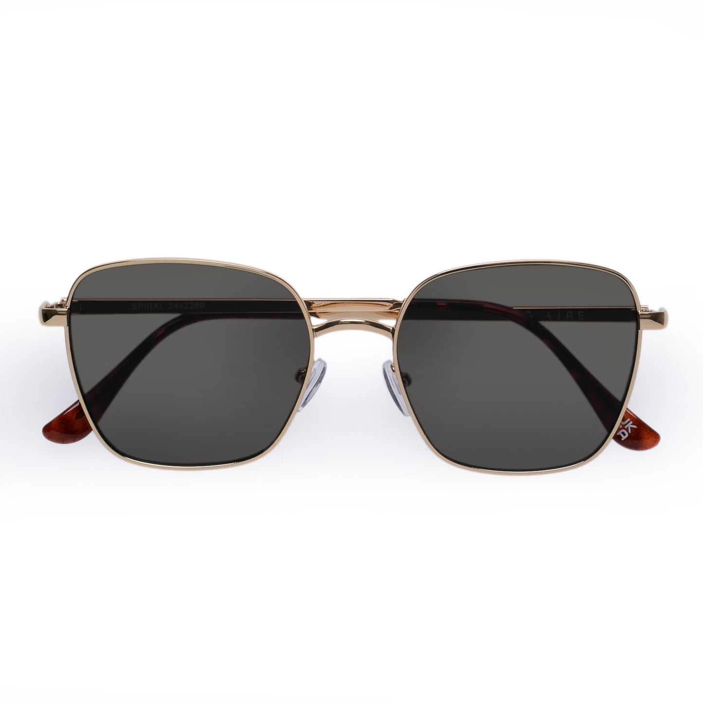 Spiral Gold Female Square Sunglasses | Aire