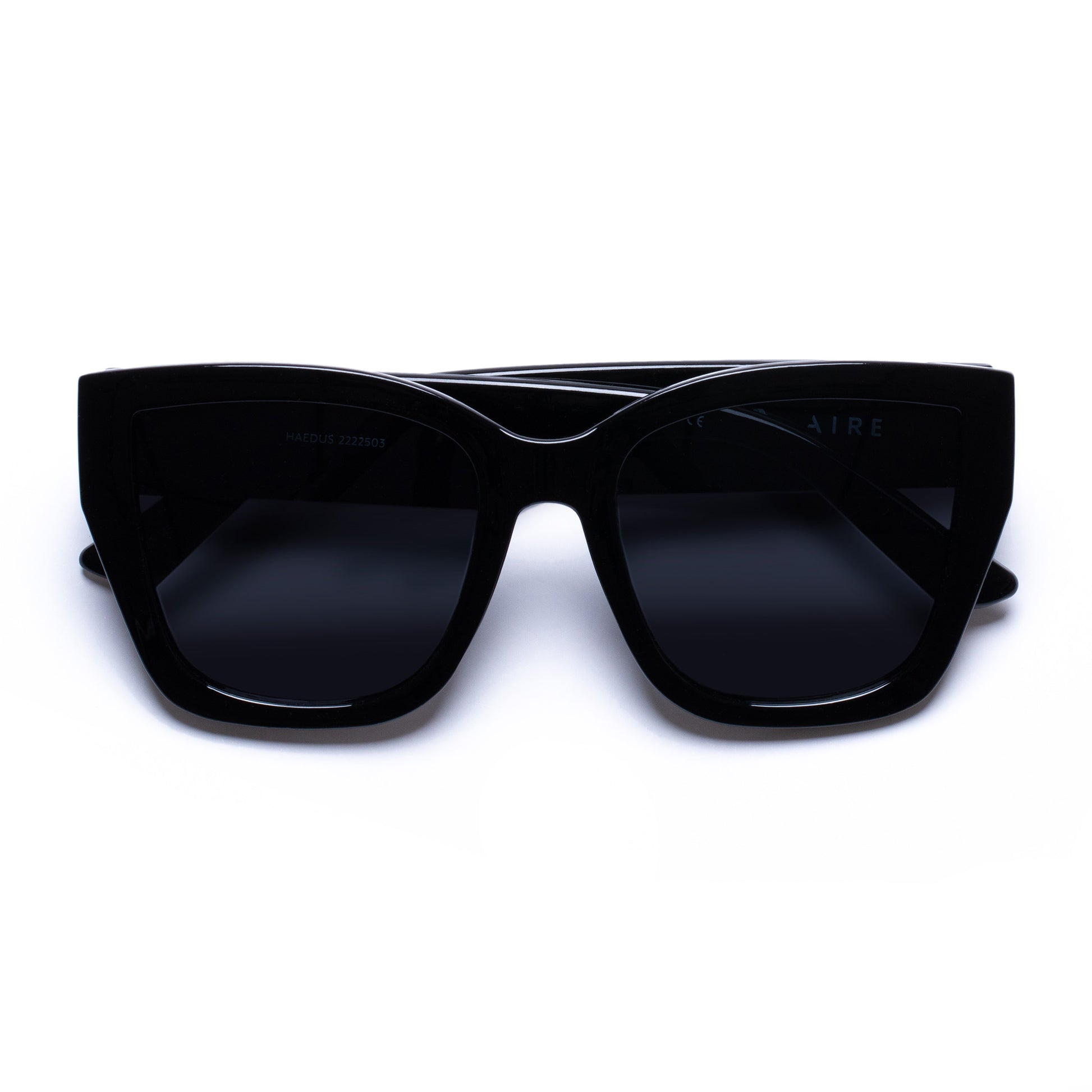 Haedus Black Female Cat-Eye Sunglasses | Aire