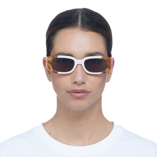 Ceres Vintage Tort Fawn Uni-Sex Rectangle Sunglasses | Aire