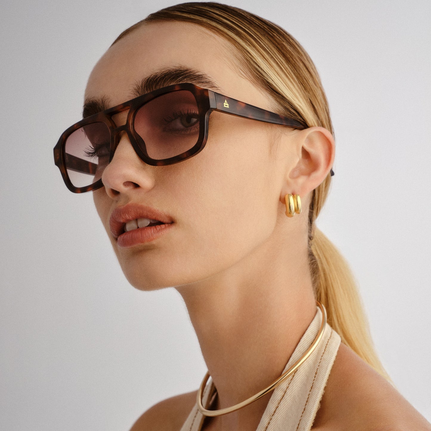 Aquarius Dark Tort Uni-Sex Aviator Sunglasses | Aire