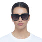 Meteorite Black Uni-Sex Square Sunglasses | Aire