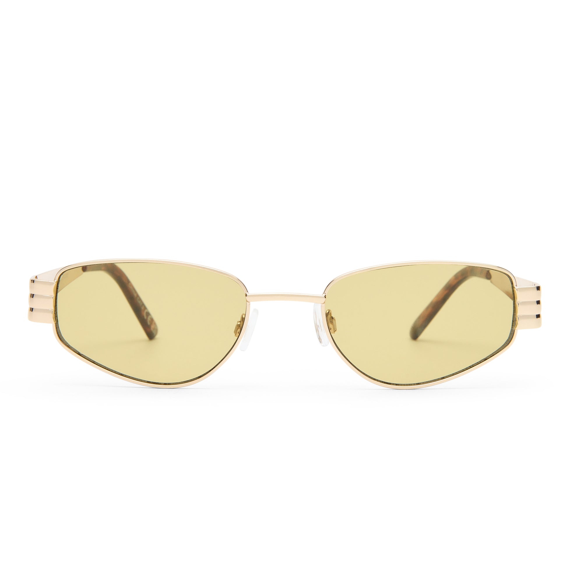 Cloudfare Gold Dark Tort Uni-Sex Aviator Sunglasses | Aire
