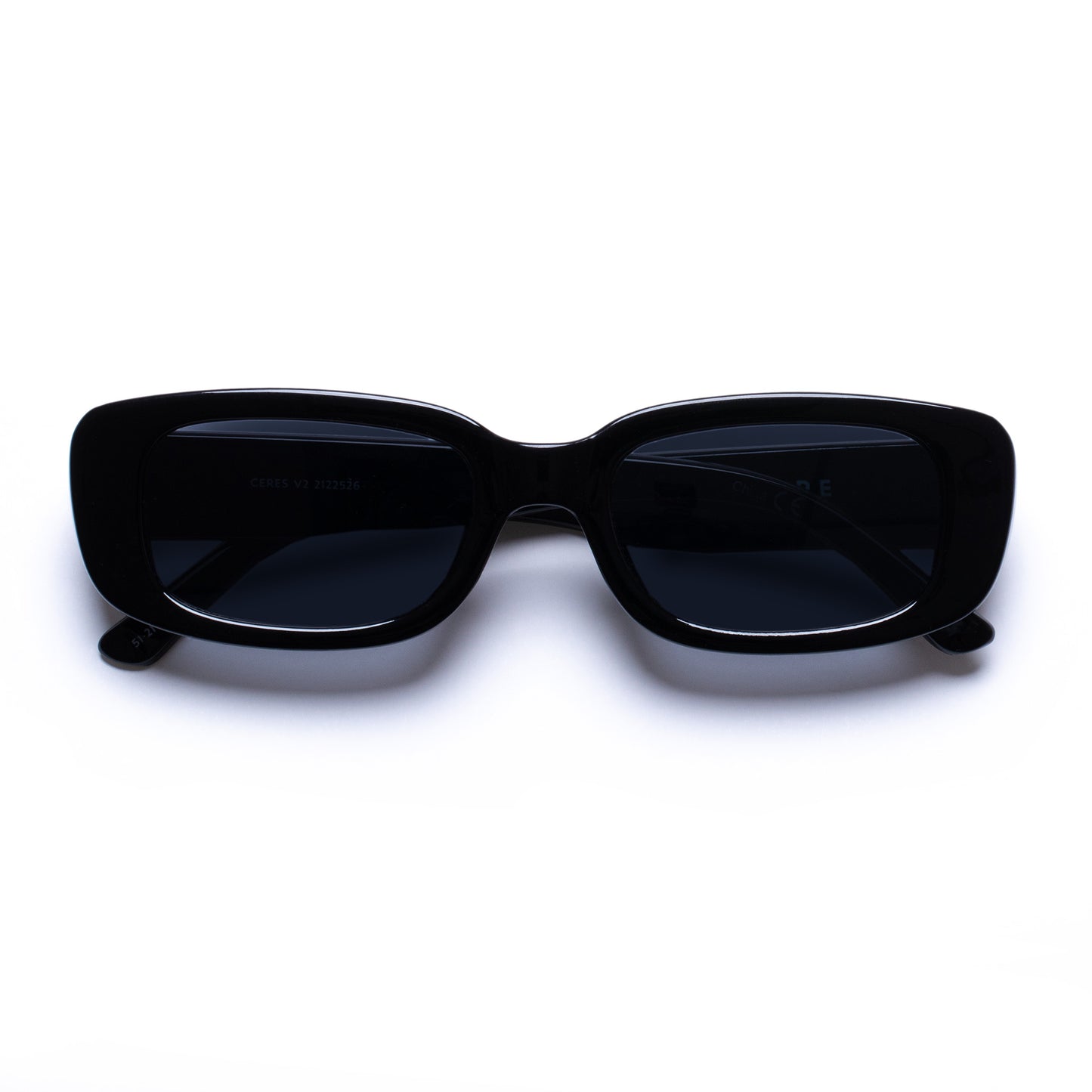 Ceres Black Uni-Sex Rectangle Sunglasses | Aire