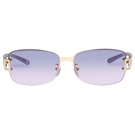 Phoenix Bright Gold Lilac Female Rectangle Sunglasses | Aire