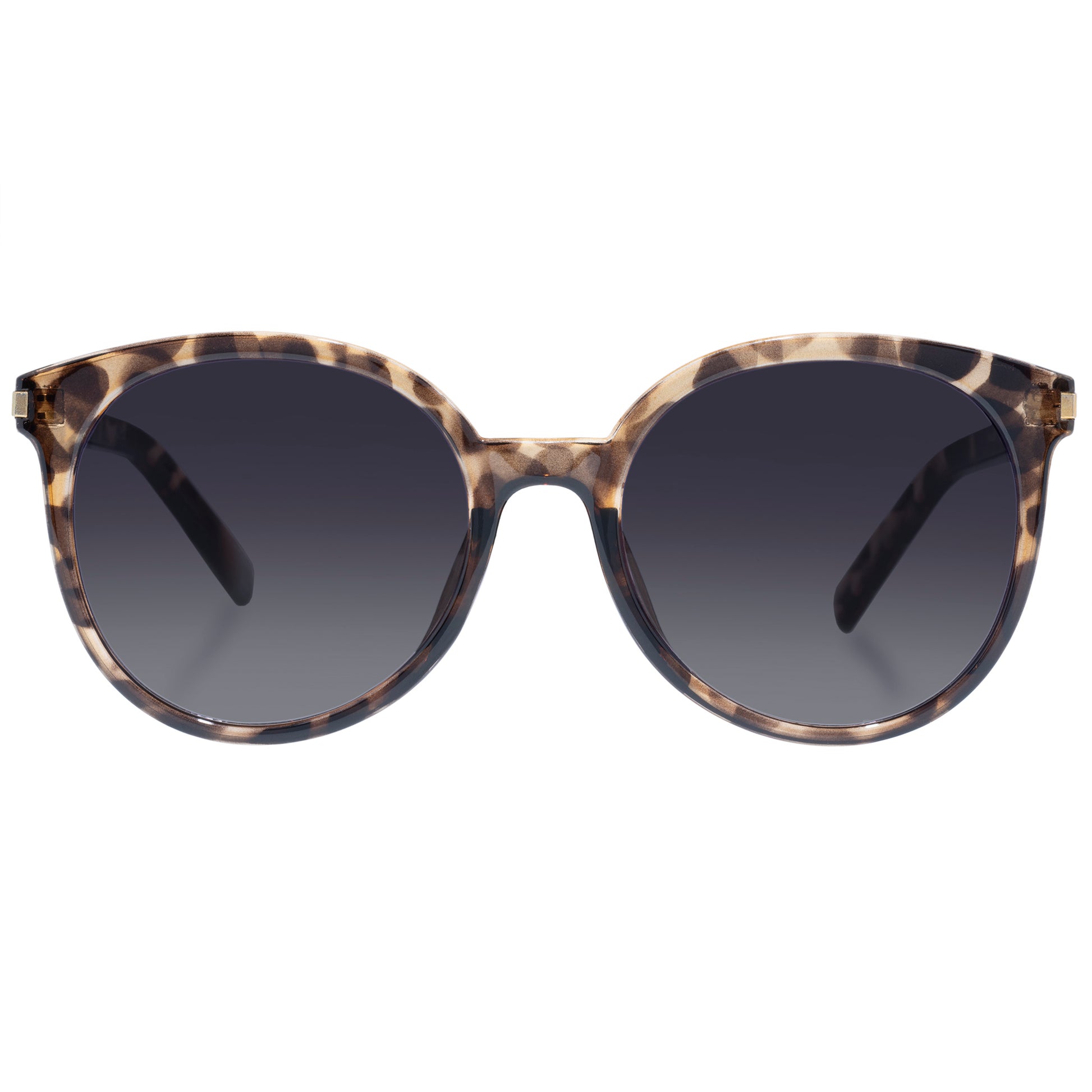 Lyrasphere Charcoal Tort Female Round Sunglasses | Aire