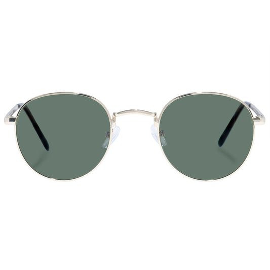 Rising Gold Dark Tort Uni-Sex Round Sunglasses | Aire