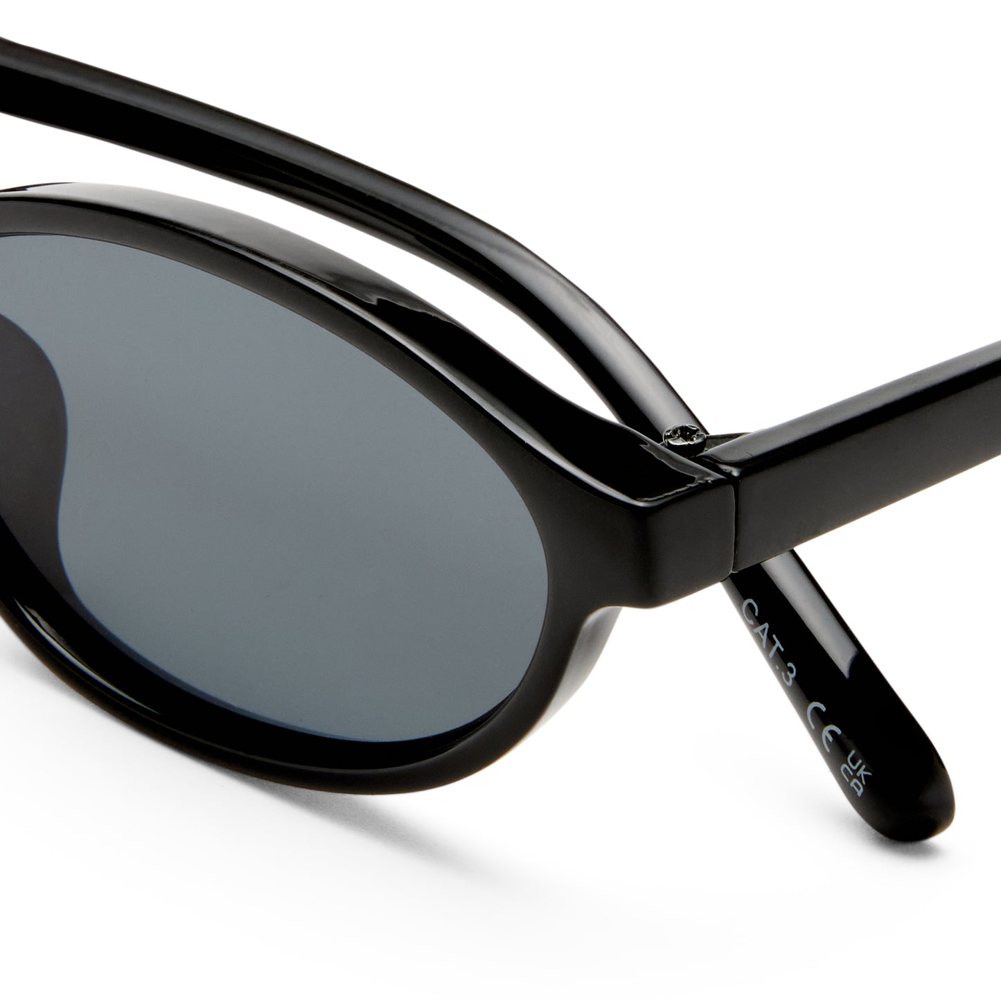 Earthshine Black Female Oval Sunglasses | Aire