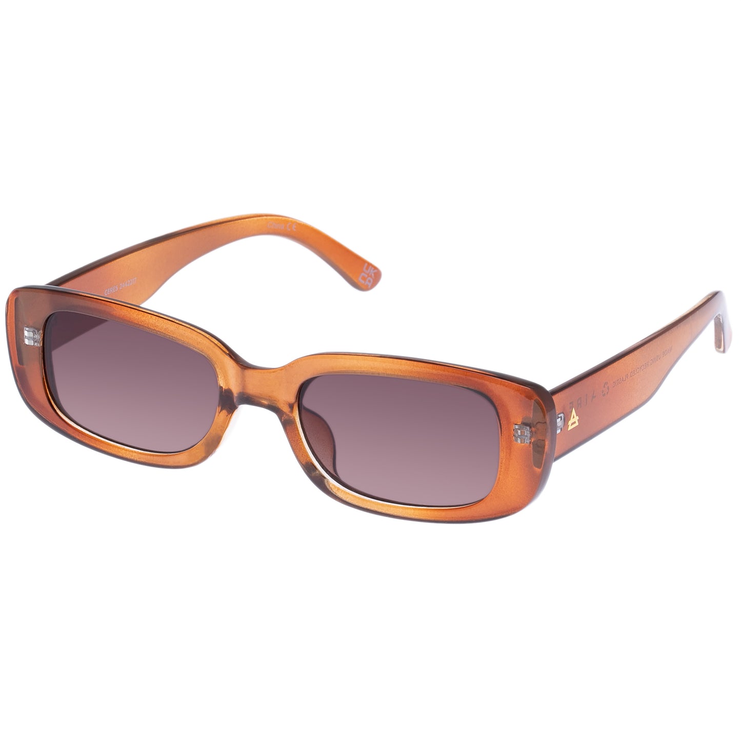 Ceres Pearl Chocolate Uni-Sex Rectangle Sunglasses | Aire