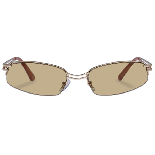 Helix Bright Gold Uni-Sex Wrap Sunglasses | Aire – AIRE US