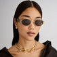 Mars Ii Gold Dark Tort Uni-Sex Oval Sunglasses | Aire