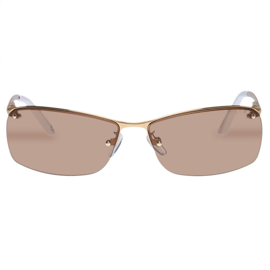 Vega Bright Gold Uni-Sex Wrap Sunglasses | Aire