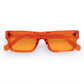 Castor Tangerine Uni-Sex Rectangle Sunglasses | Aire