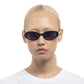 Fornax Black Female Oval Sunglasses | Aire