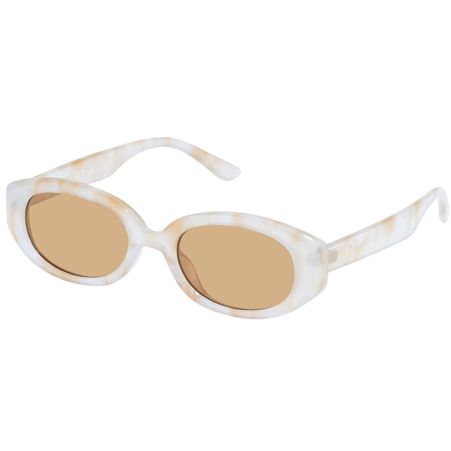 Affinity Yellow Marble Uni-Sex Oval Sunglasses | Aire