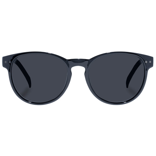 Karma Black Uni-Sex Round Sunglasses | Aire