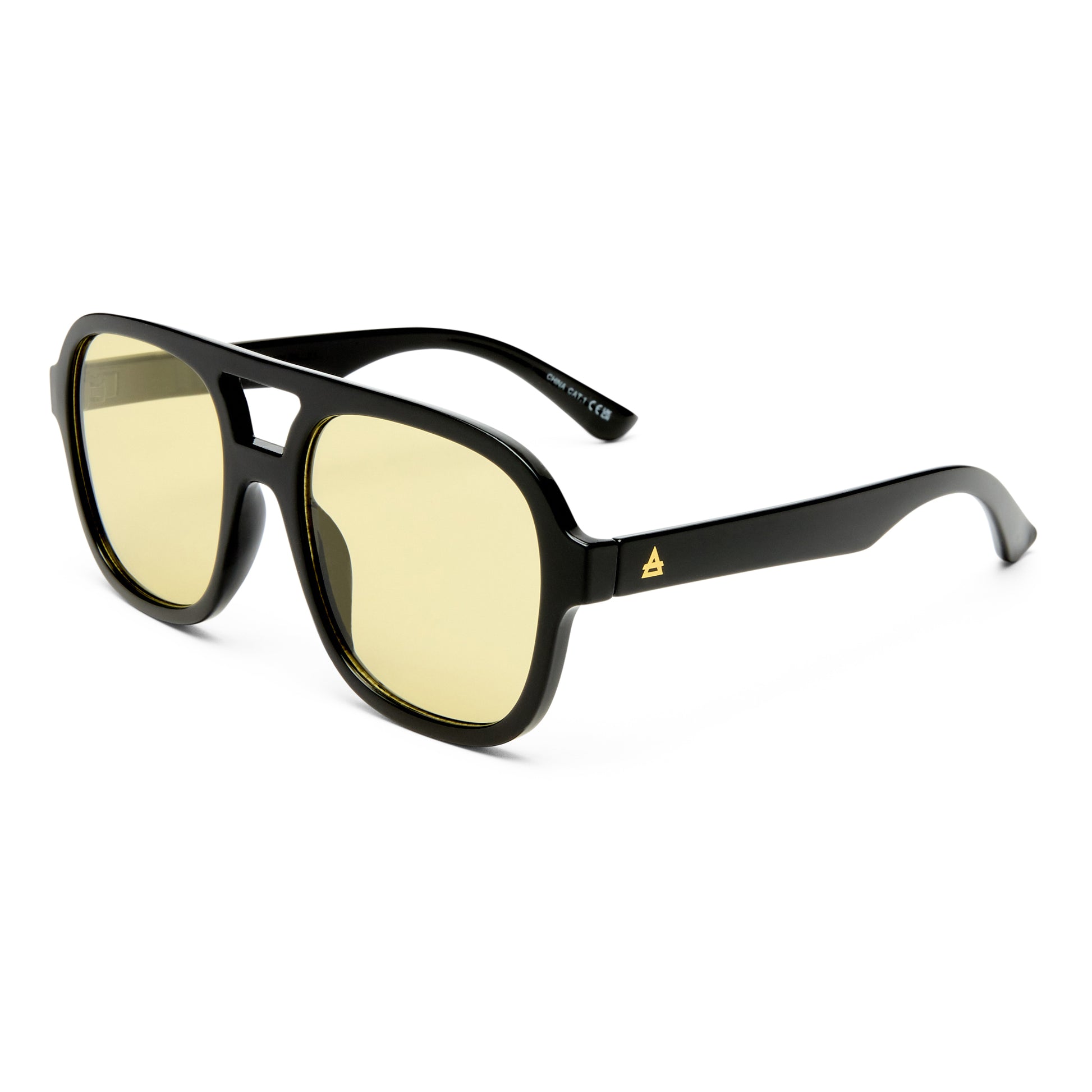 Whirlpool Black Uni-Sex Aviator Sunglasses | Aire