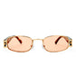 Sirius Gold Rich Amber Tort Female Rectangle Sunglasses | Aire