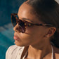 Evolution Dark Tort Female Round Sunglasses | Aire