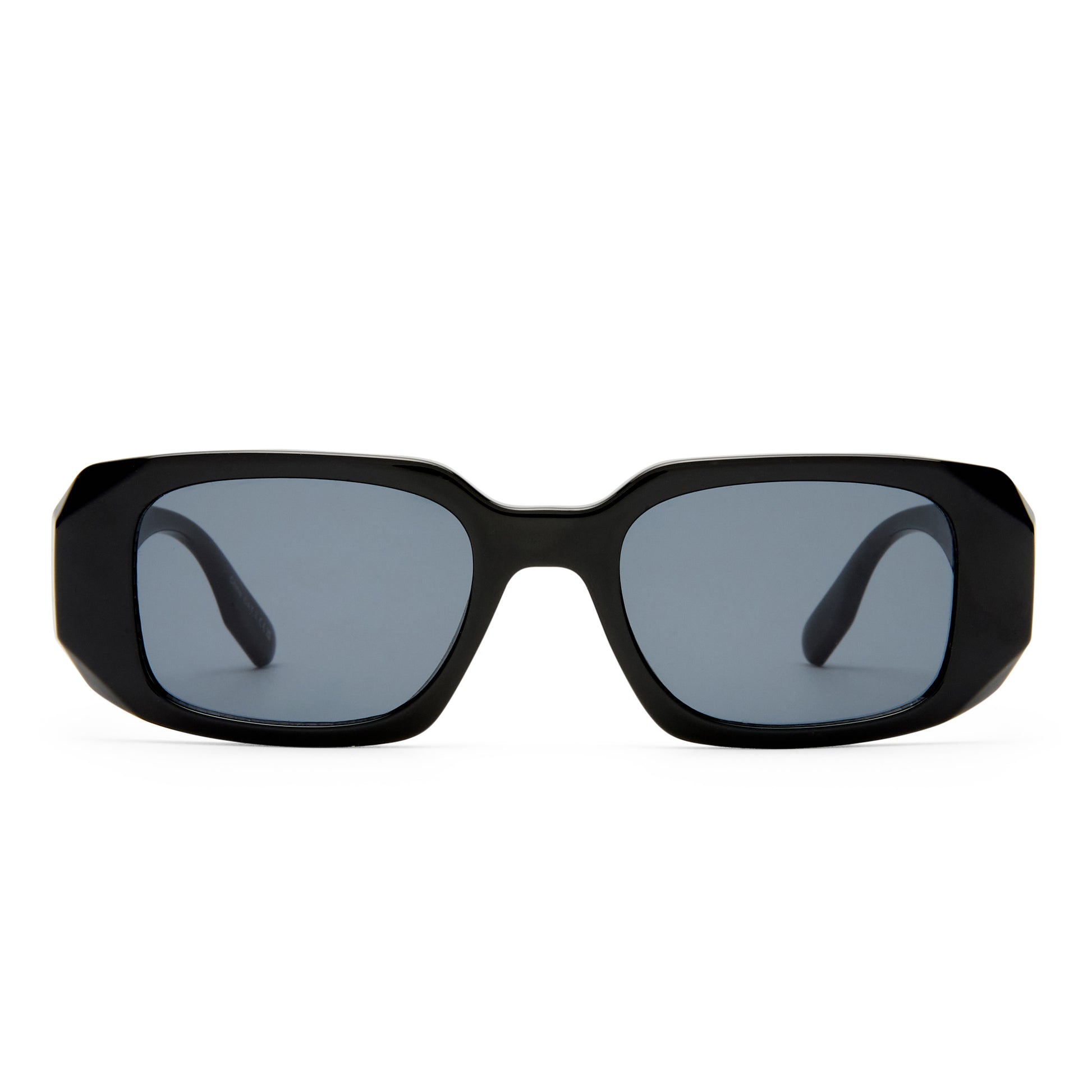 Ascendant Black Uni-Sex Rectangle Sunglasses | Aire