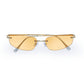 Virgo Gold Uni-Sex Rectangle Sunglasses | Aire