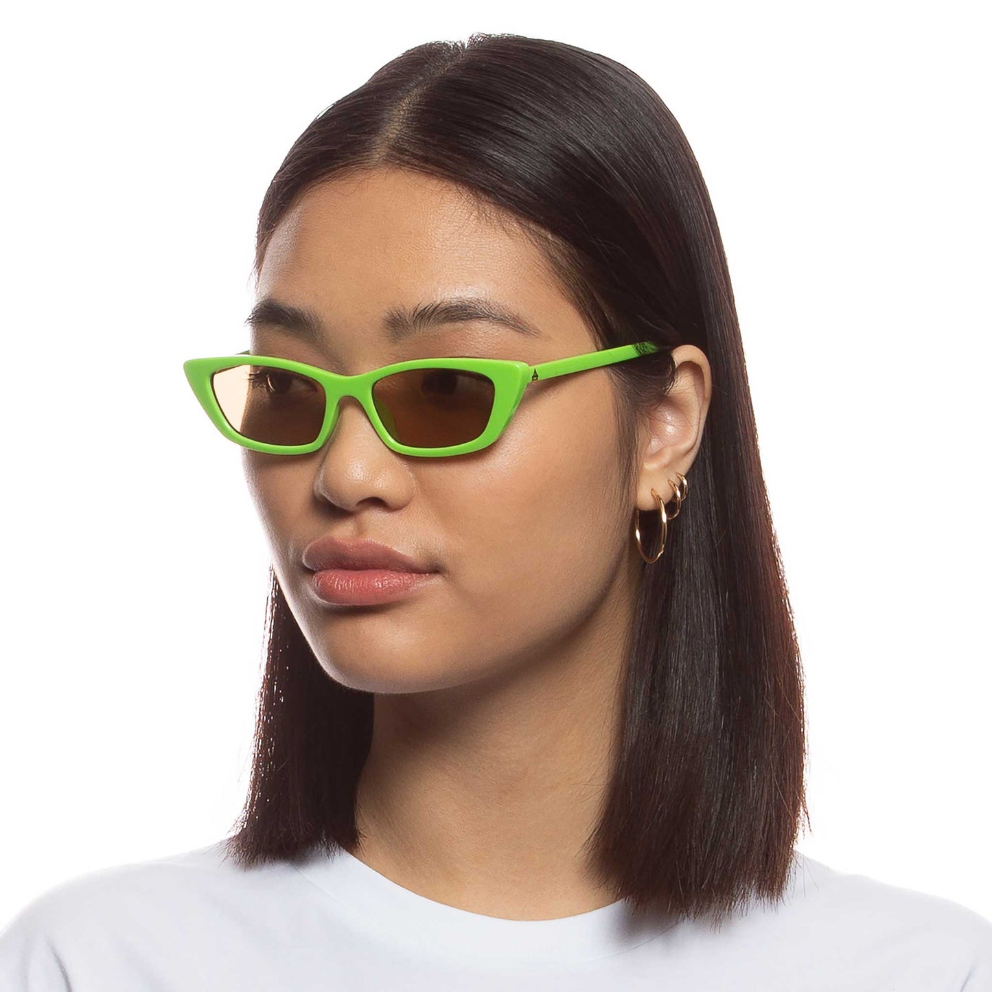 Titania Lime Green Female Cat-Eye Sunglasses | Aire