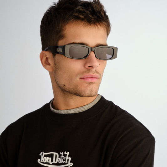 Innocence Black Uni-Sex Rectangle Sunglasses | Aire