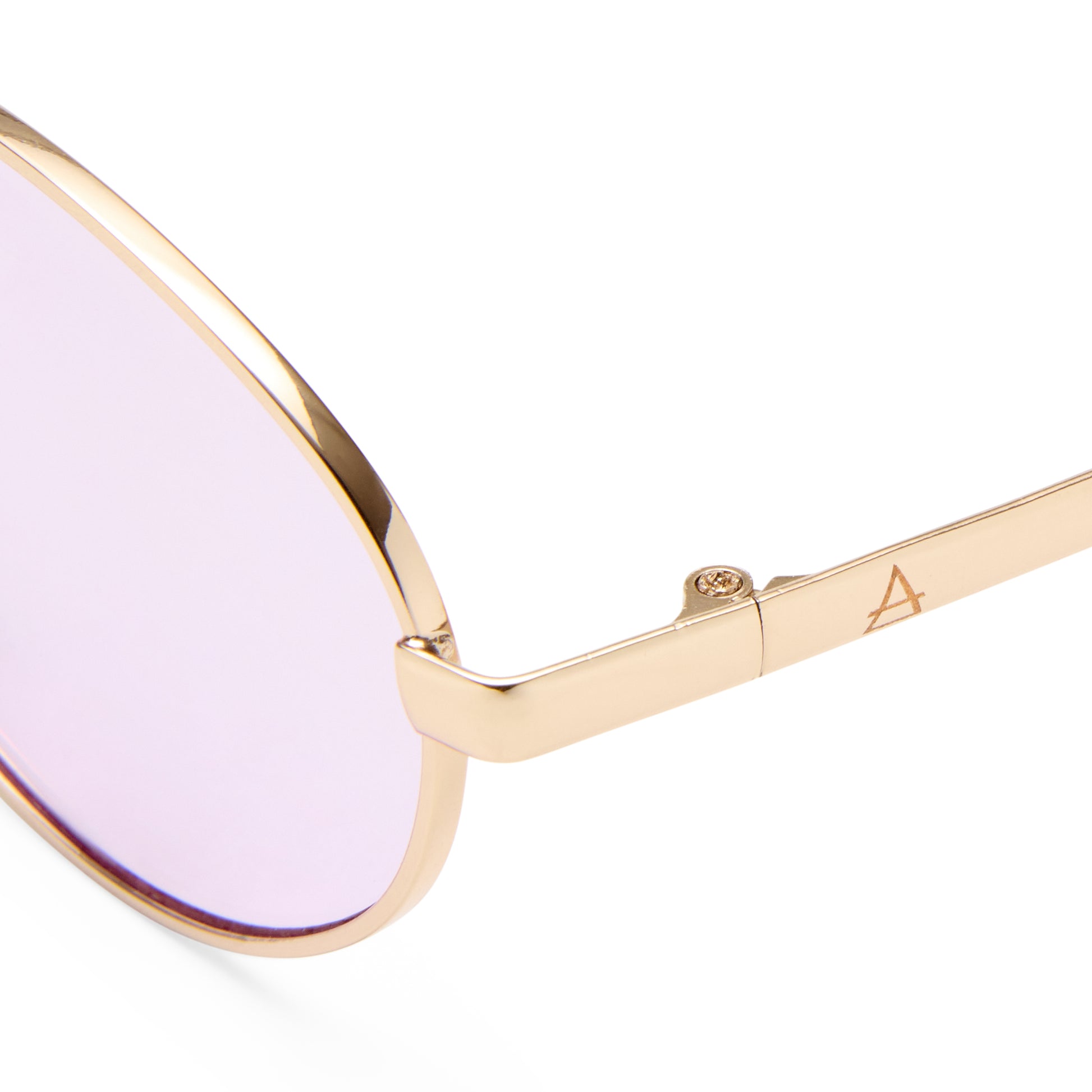 Ephermeris Gold Female Oval Sunglasses | Aire