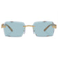 Nebula Bright Gold Vintage Tort Uni-Sex Rectangle Sunglasses | Aire