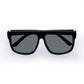 Eris Black Uni-Sex Square Sunglasses | Aire