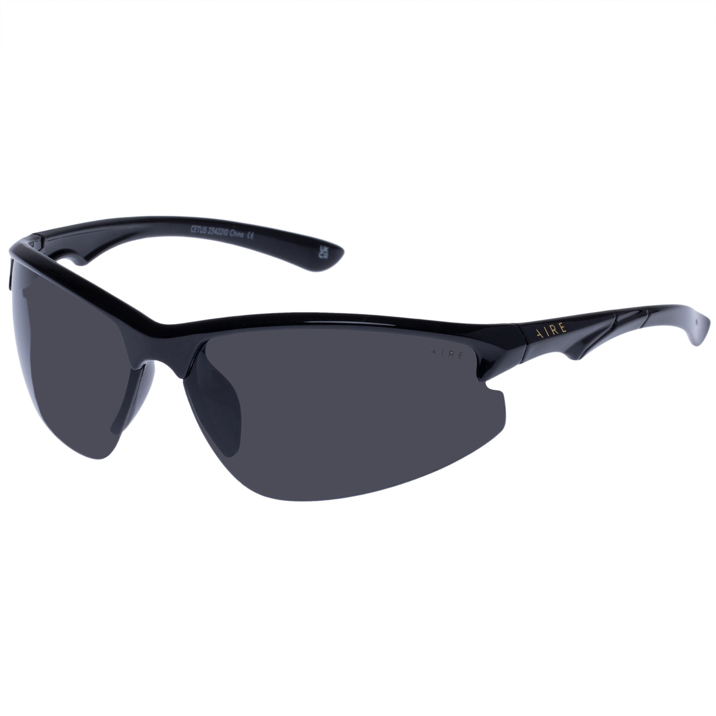 Cetus Black Uni-Sex Wrap Sunglasses | Aire