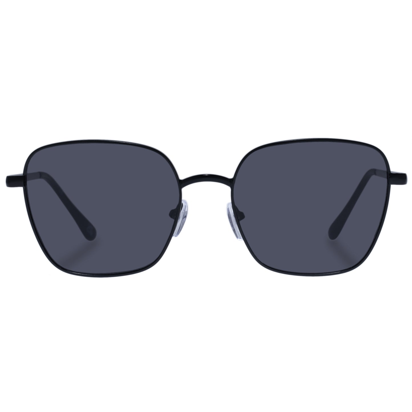 Spiral Matte Black Female Square Sunglasses | Aire