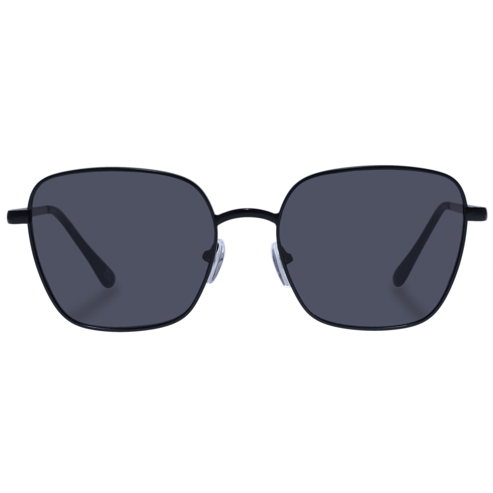 Spiral Matte Black Female Square Sunglasses | Aire