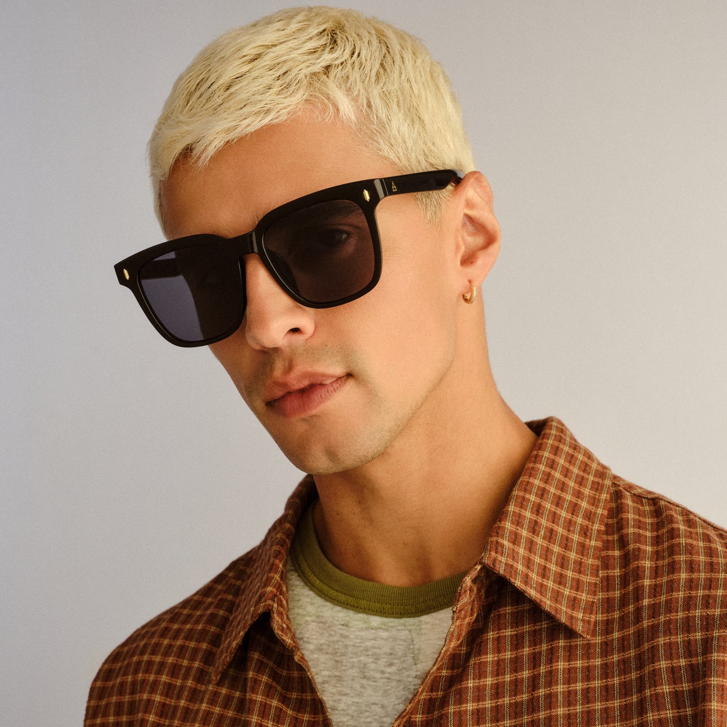 Lunar Black Uni-Sex Rectangle Sunglasses | Aire