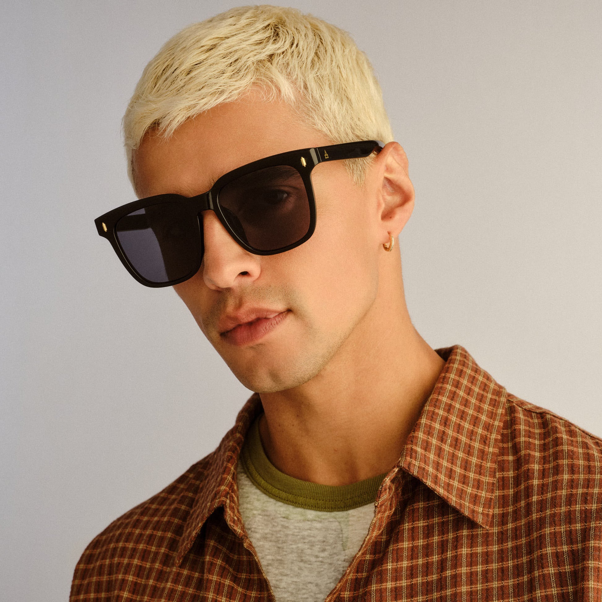 Lunar Black Uni-Sex Rectangle Sunglasses | Aire