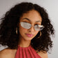 Virgo Silver Uni-Sex Rectangle Sunglasses | Aire