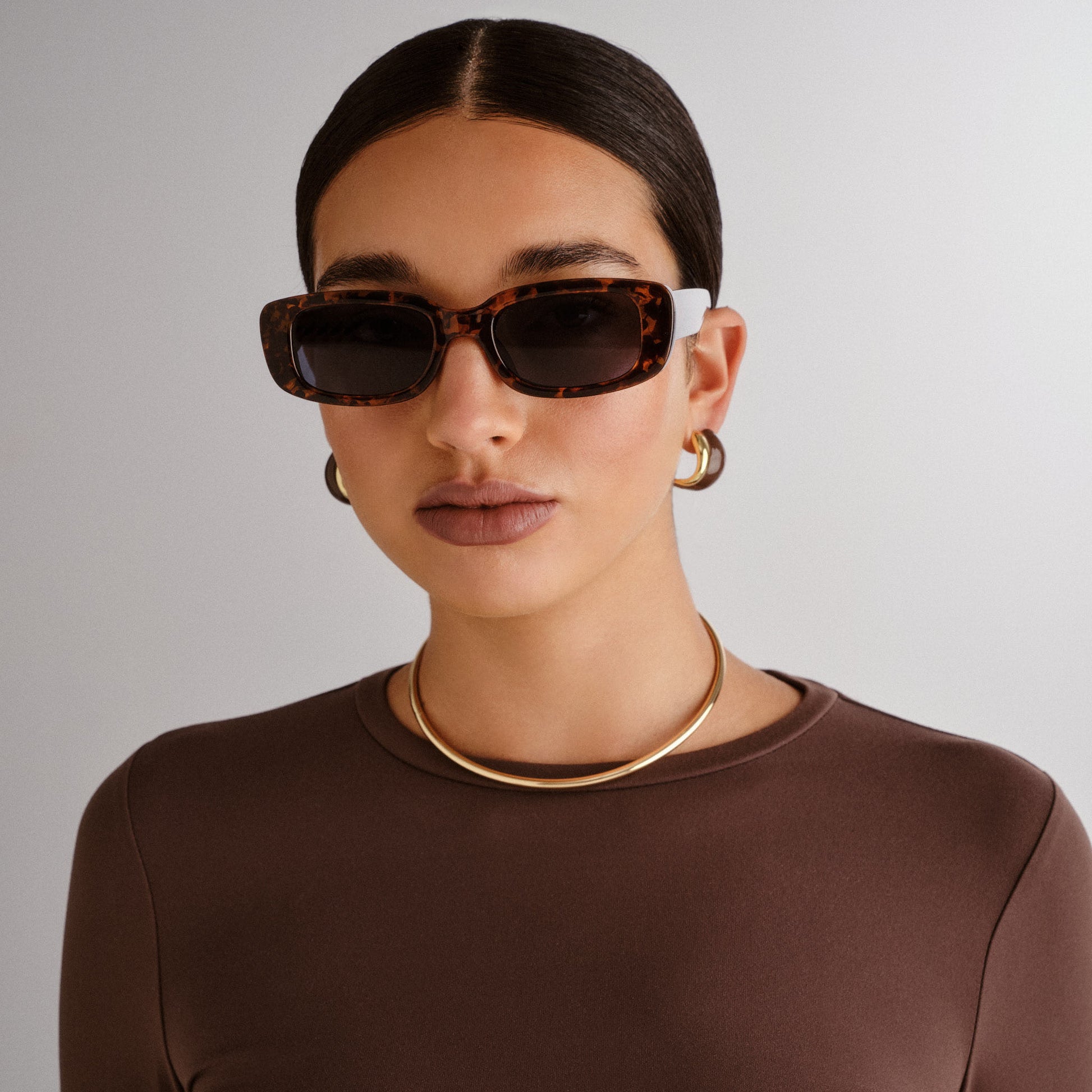 Ceres Dark Tort Uni-Sex Rectangle Sunglasses | Aire