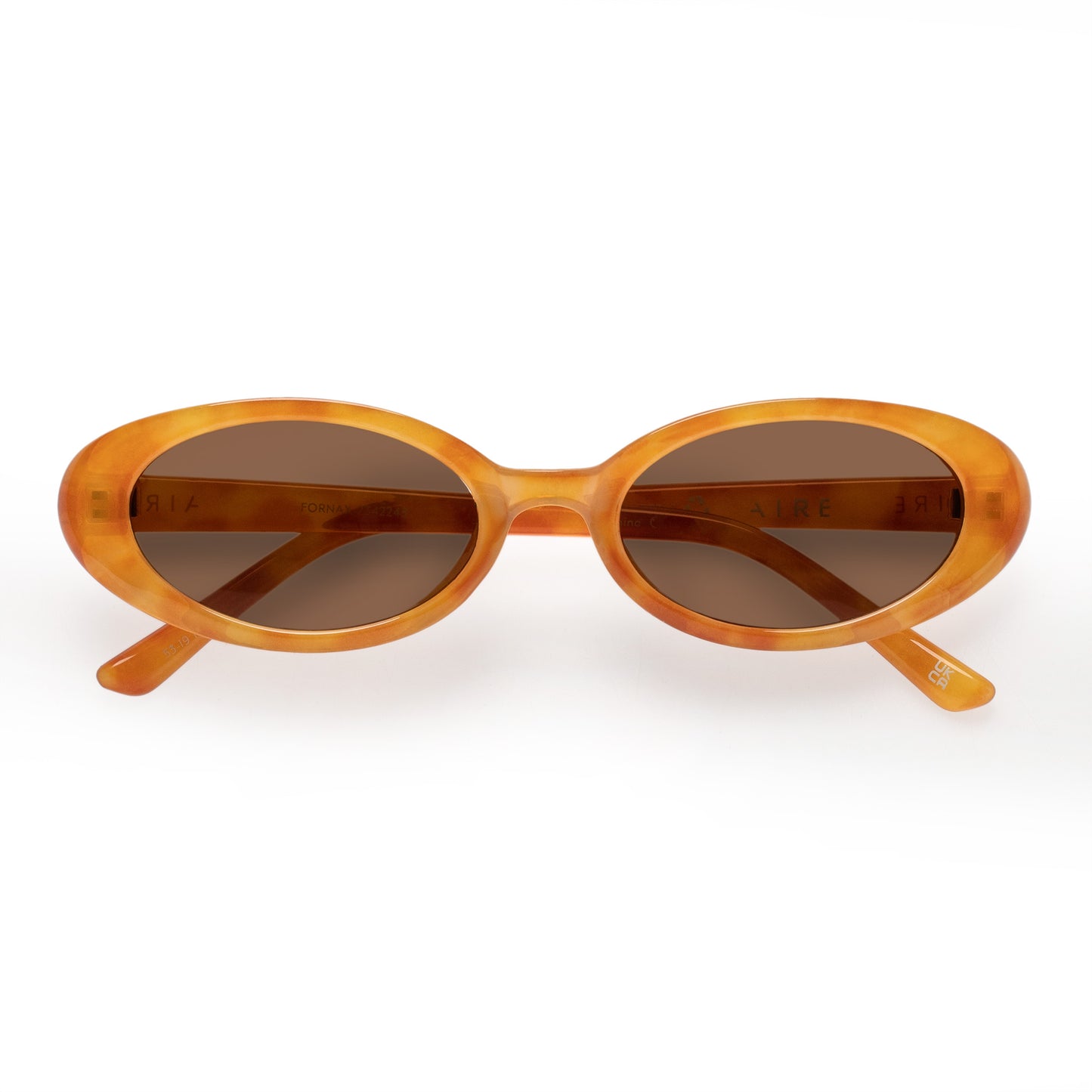 Fornax Vintage Tort Female Oval Sunglasses | Aire