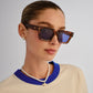 Transit Rich Amber Tort Uni-Sex Rectangle Sunglasses | Aire
