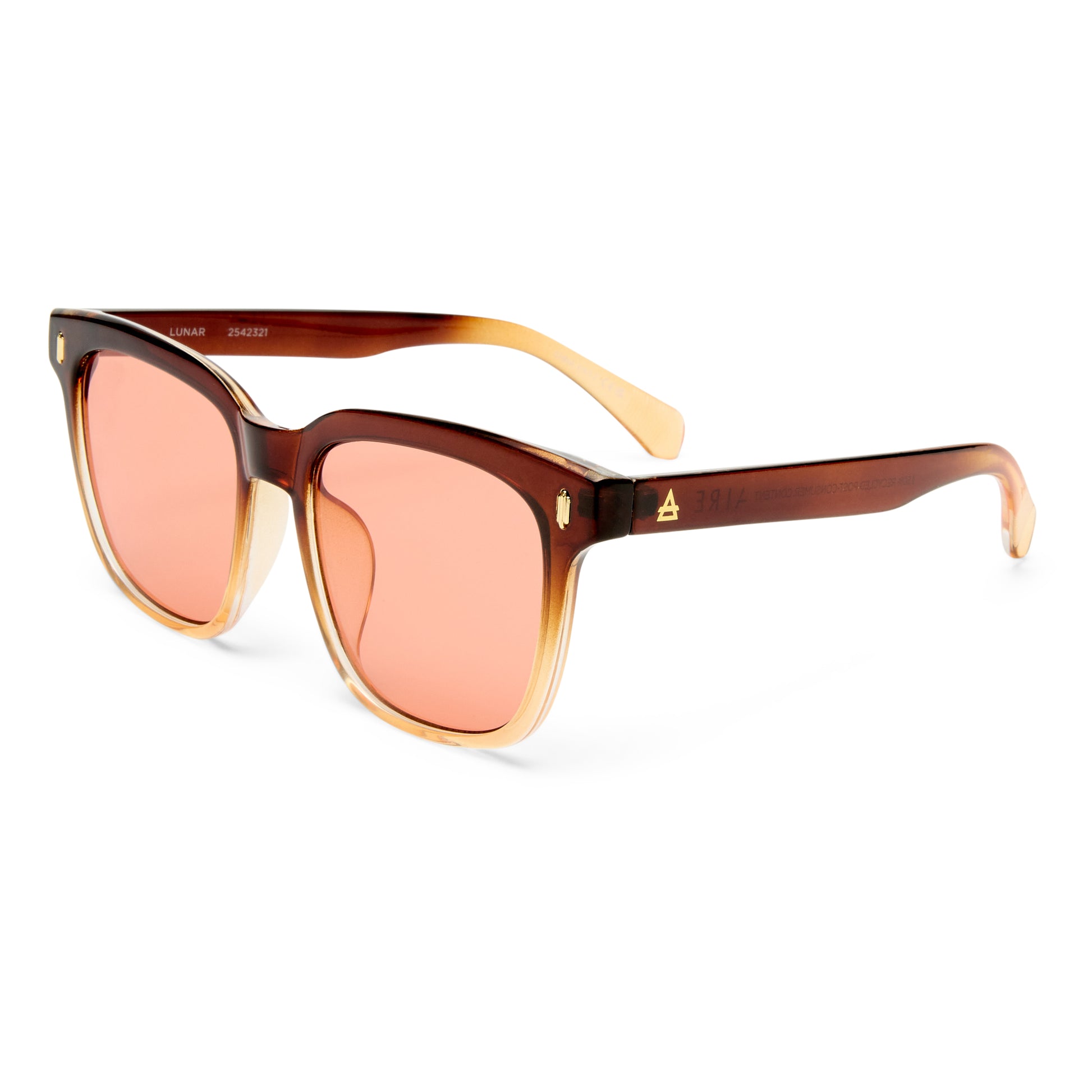 Lunar Brown Grad Uni-Sex Rectangle Sunglasses | Aire