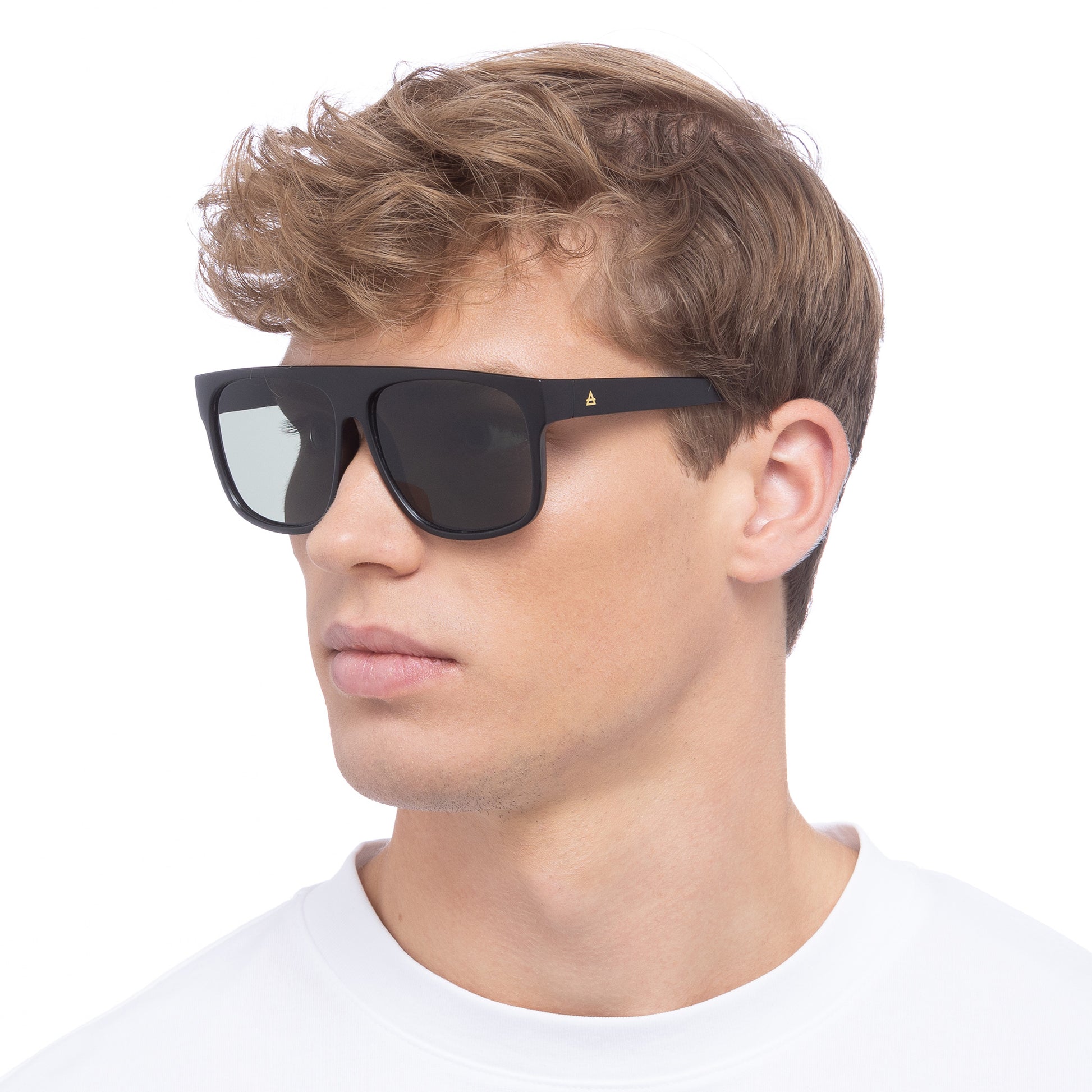 Eris Black Uni-Sex Square Sunglasses | Aire