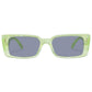 Orion Glowing Green Marble Uni-Sex Rectangle Sunglasses | Aire