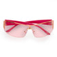 Pegasus Bright Gold Fuchsia Female Wrap Sunglasses | Aire