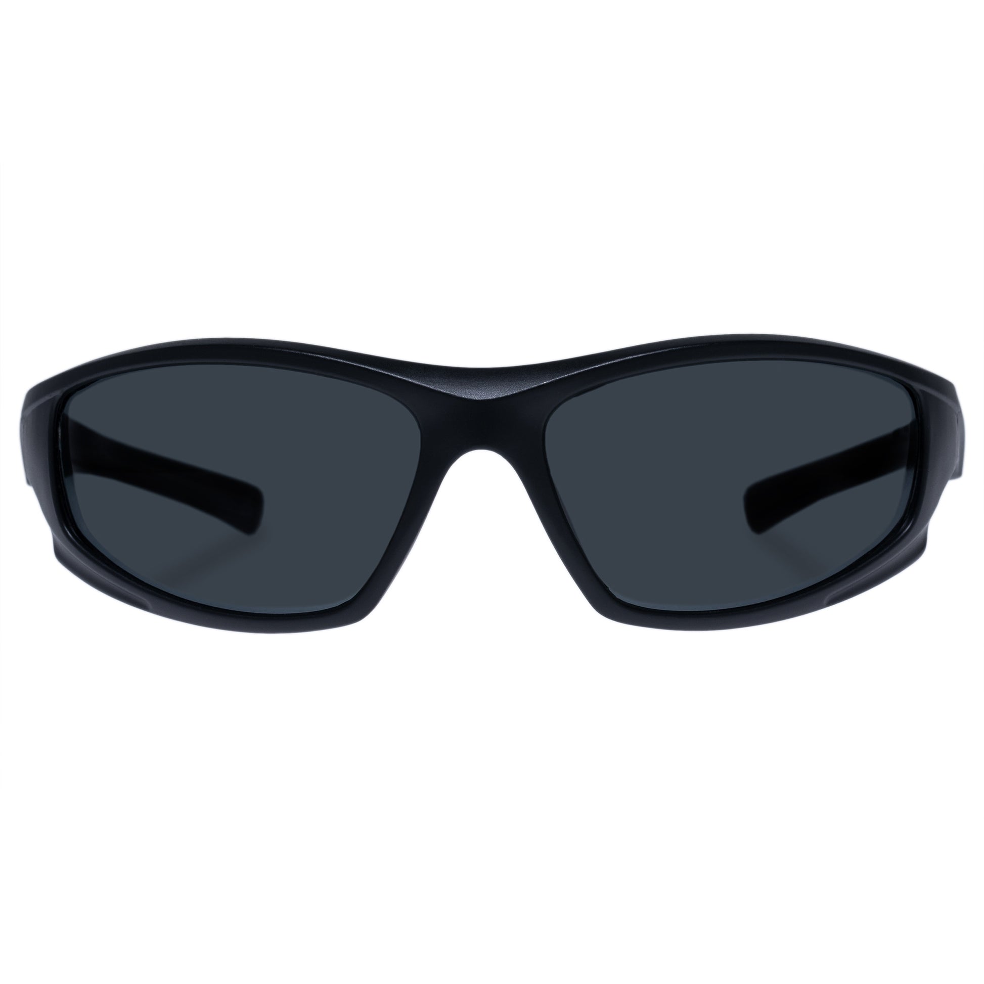 Comet Matte Black Uni-Sex Wrap Sunglasses | Aire